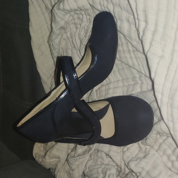 SOLE SENSIBILITY NAVY BLUE MARY JANE HEELS SIZE 10 - Picture 2 of 11